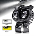 2 Pcs OWL Shape Fog Yellow-White &amp; Flash light Low &amp; High Beam Owl Plastic Body Spot Light for All Cars And Bikes 9V-60V 40W