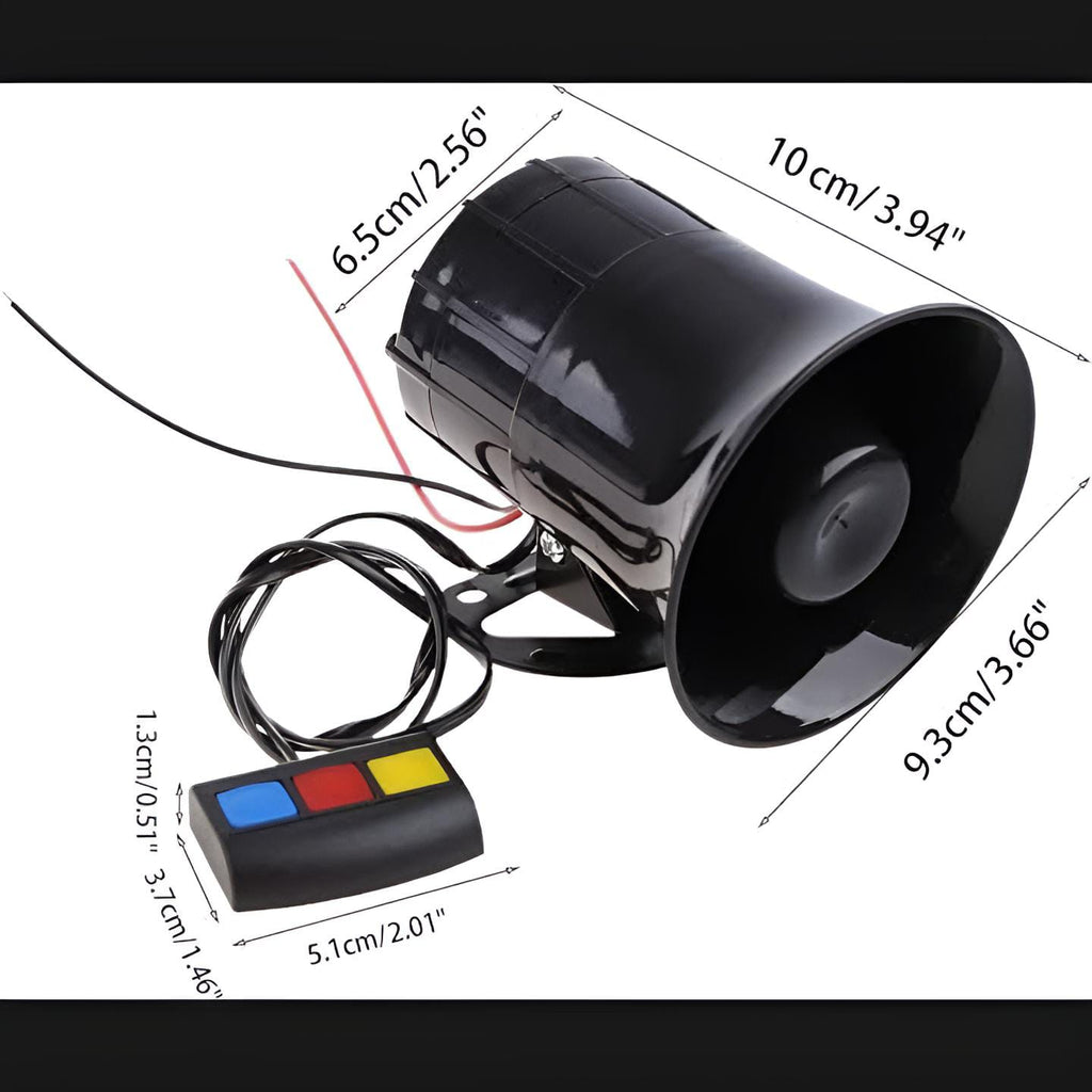 Horn siren 12 watt 3 different loud sounds for car and motorcycle