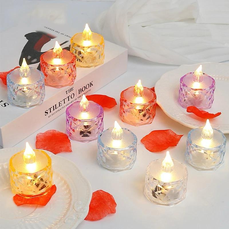 Pack of 24 Warm White Flameless Led Tealight Candle Decorative Battery Operated Tea Lights