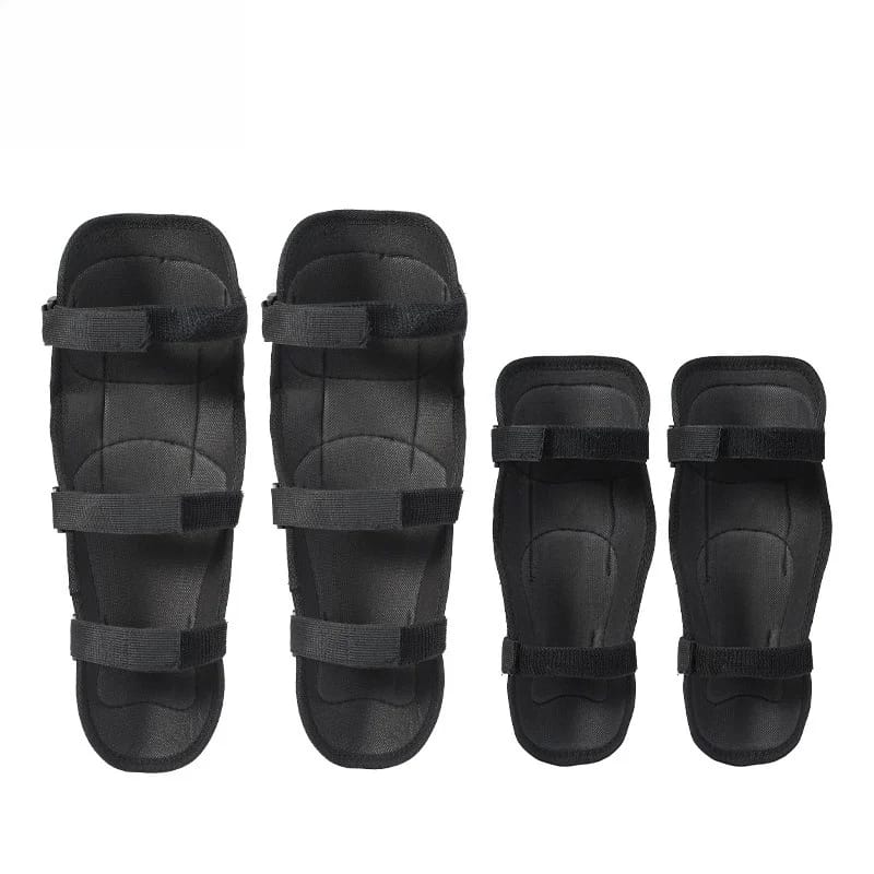 Motorcycle Elbow Pads for Men Stainless Steel Off-road Locomotive Protective Gear Anti-fall Riding Equipment (4 pcs)