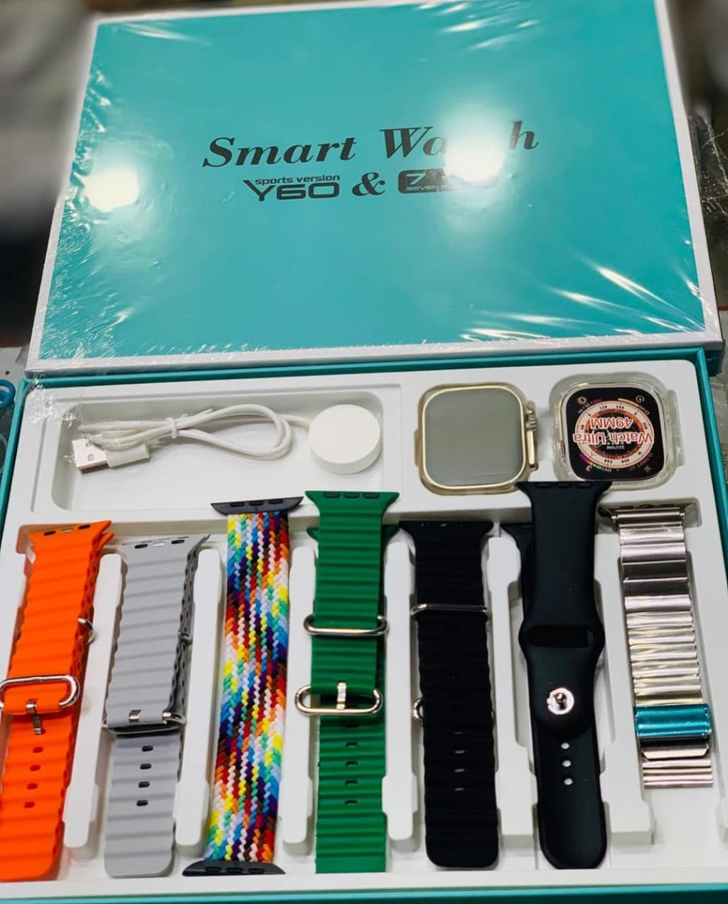 Y60 ULTRA  7 IN 1 Smart Watch (Random color)