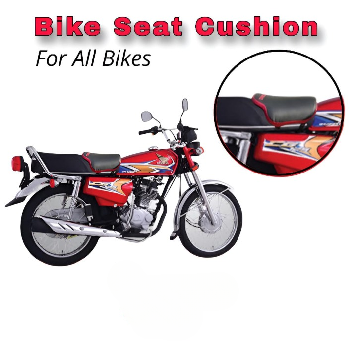 Best Bike Seat Cushion for Back Pain Red Black Waterproof Universal Relaxer Bike Seat Cushion and Motorcycle Seat Cover for all bikes( Red Black )
