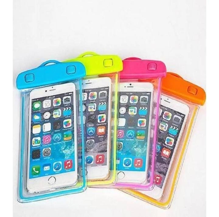 Water Proof  Cover Bag for Mobile - Max screen size could be 6.2 inches - Random Color
