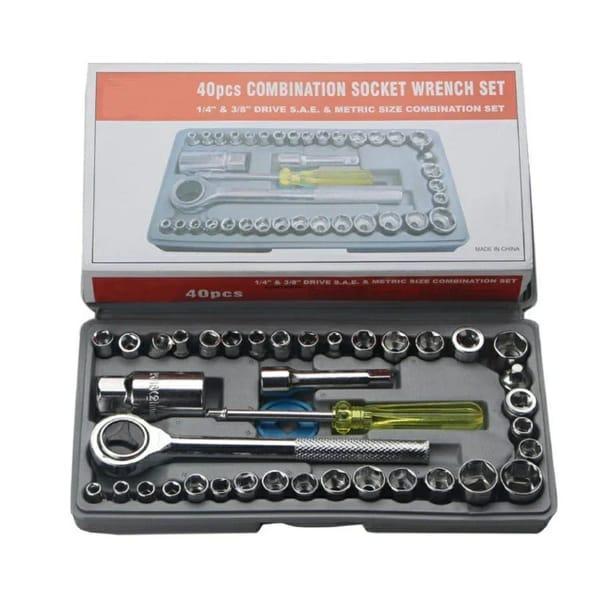 40pcs Aiwa Socket Wrench  Tool Kit &amp; Screwdriver And Socket Set