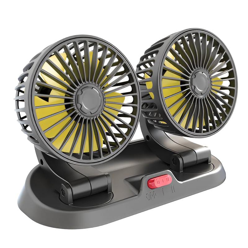 12v Car Dashboard cooling fan, dual head – photo 4