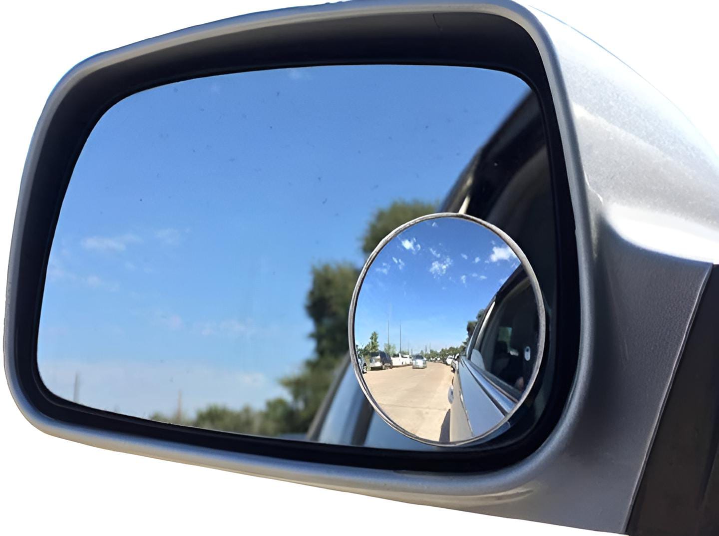 Pair of rotatable Car Round Mirror Original Glass Rear view Blind spot Side Mirror rotatable lens
