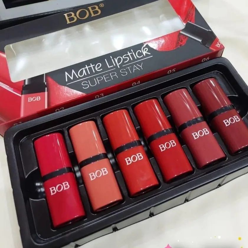 6 Pcs Bob Matte Lipstick Super Stay – photo 2