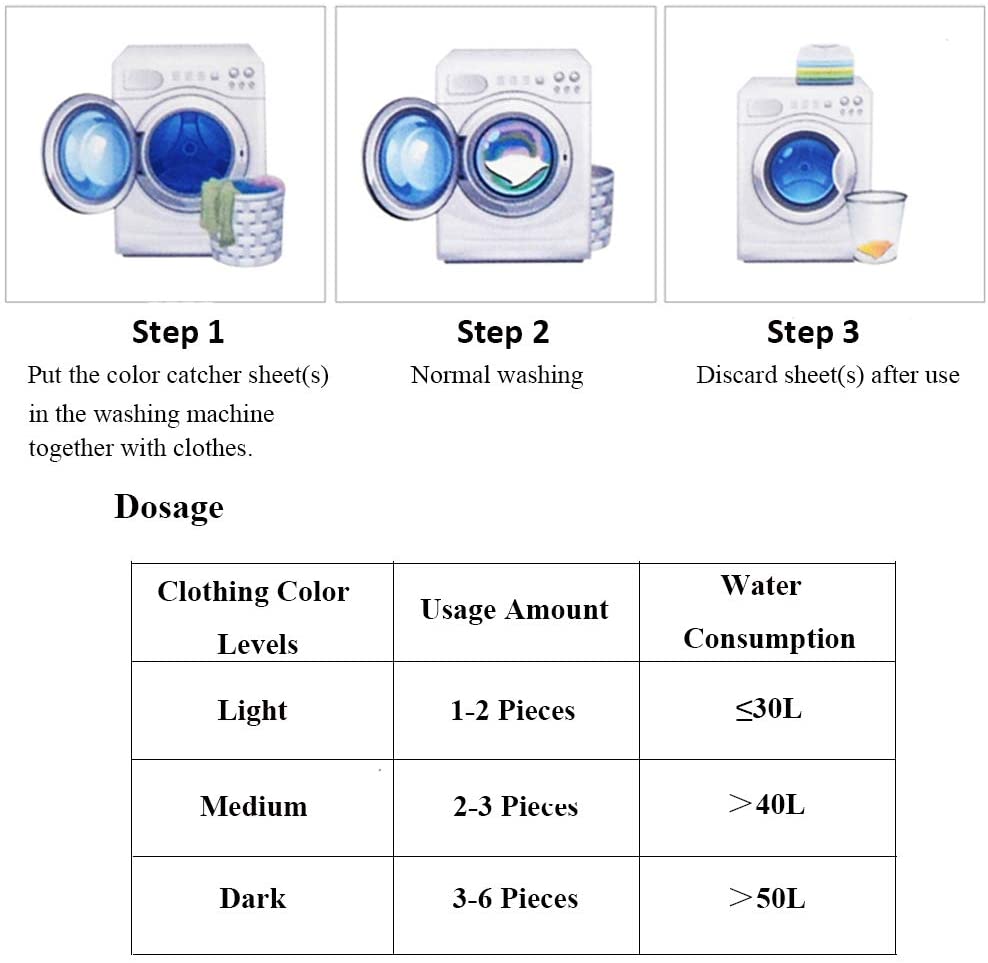 Sprouutt Color Grabber - 8 Sheets Stain Remover | Protects Laundry From Color Runs or Bleeds | Color Catcher, Dye Trapping Sheet