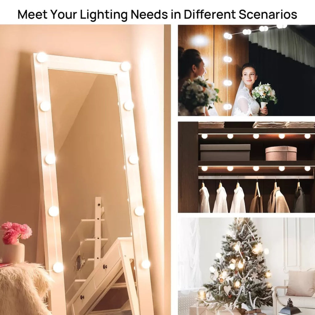Vanity Mirror Lights �Usb Vanity Lights Makeup Lighting 10 Dimmable Light Bulbs
