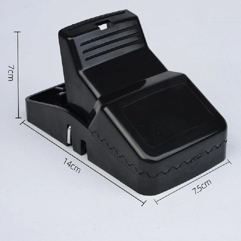 Best Seller  Catcher Automatic Spring Reusable Plastic Black Rat Mice Mouse Traps