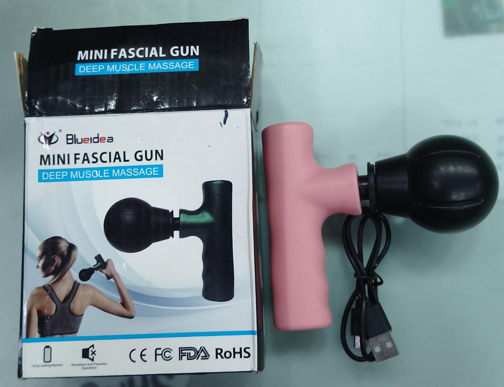 Black Mini Facial Gun �Portable Deep Muscle & Face Massager for Gym and Home Use