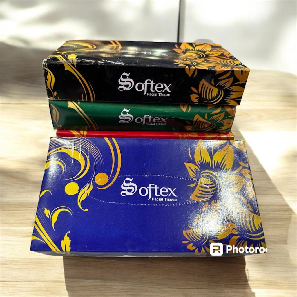 Pack Of 5 Softex Facial Tissue Box �50 Pulls Per Box