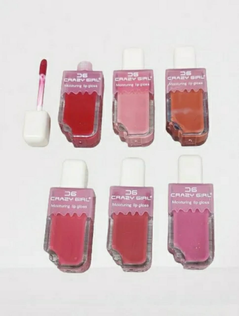 (Pack of 6 ) Crazy Girl Ice cream Matte Lipgloss,