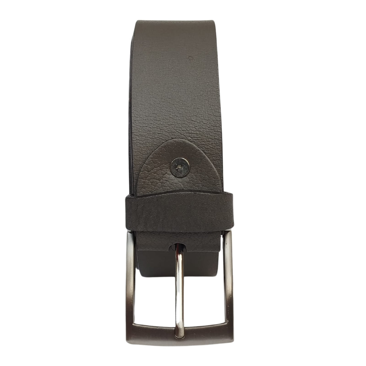 Men Buffalo leather belt grey color – photo 5