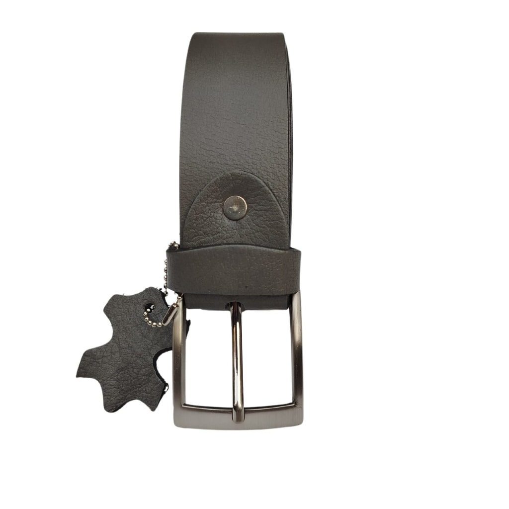 Men Buffalo leather belt grey color | Waist Belt for boys &amp; Mens (Grey)