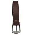 (Big Size) - Men Buffalo plain leather belt | Waist Belt for boys &amp; Mens (Dark Brown)