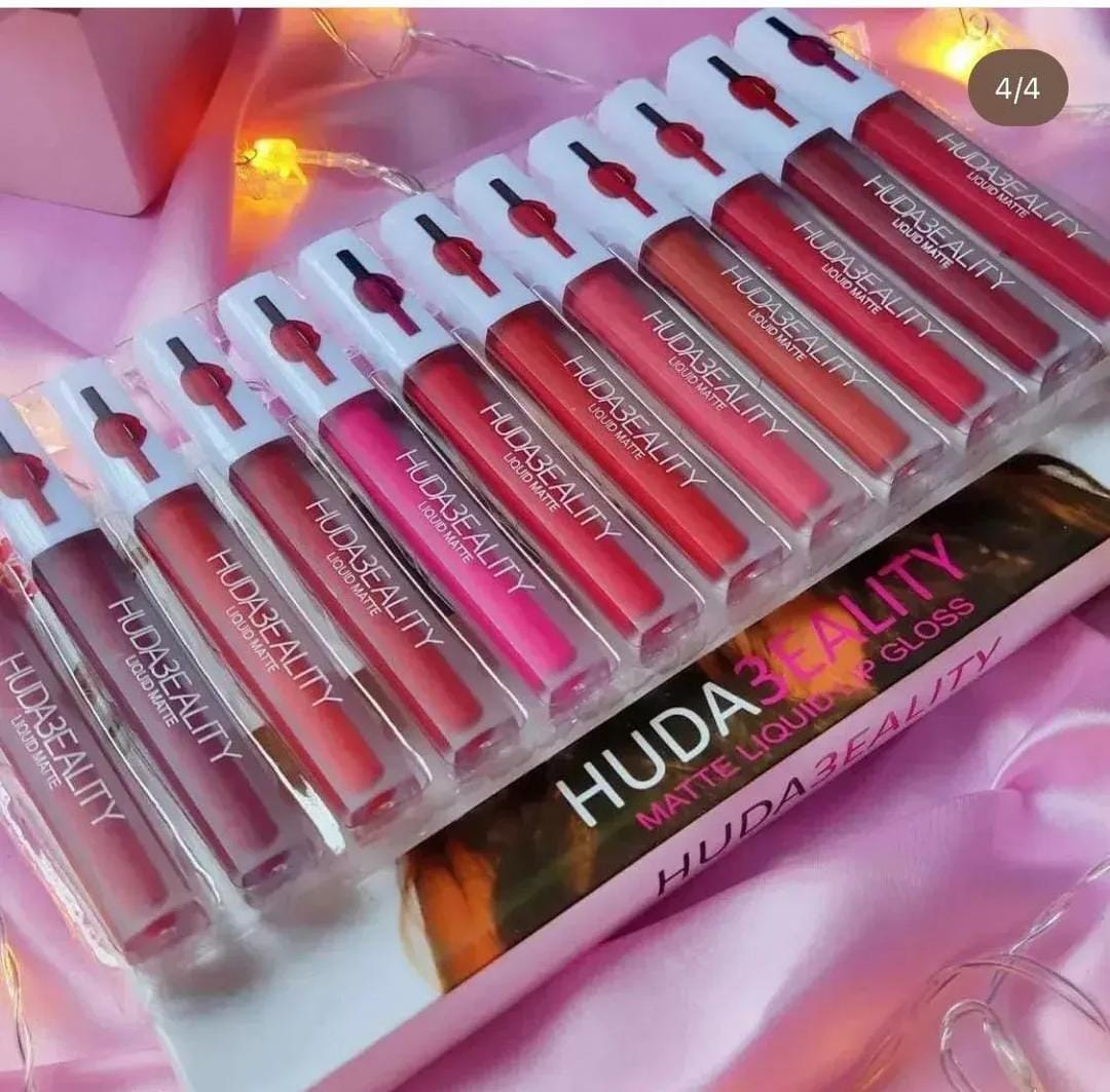Pack Of 12 Multicolor Lip Gloss Huda – photo 1