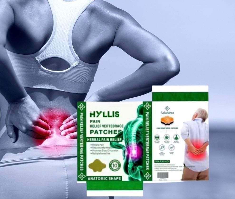 HYLLIS Pain Relief Patches - 10 Neck Pain Patches / Safe &amp; Natural Neck &amp; Back Pain Relief Products