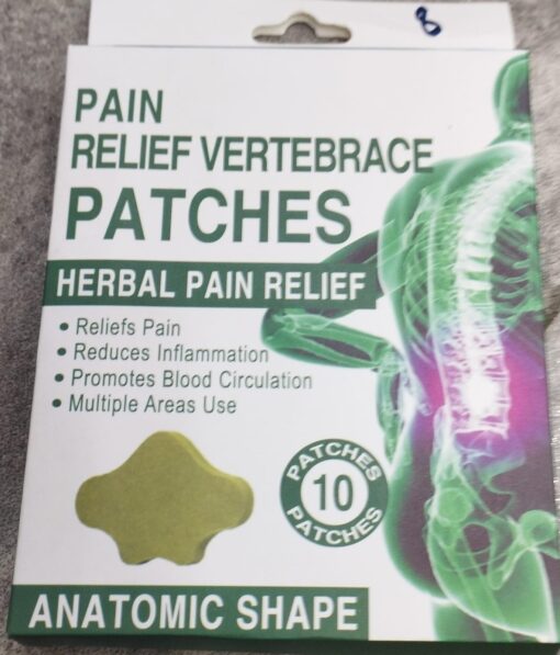 HYLLIS Pain Relief Patches - 10 Neck Pain Patches / Safe &amp; Natural Neck &amp; Back Pain Relief Products