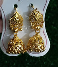 1 Pair Golden antique jhumke – photo 1