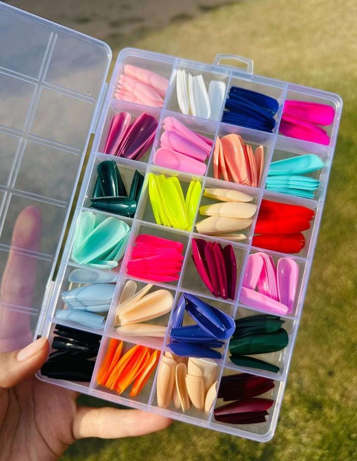 288 PCs colorful and Shiny nails box – photo 2