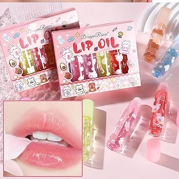pack of 6 Lip Oil for winters  Glossy lips