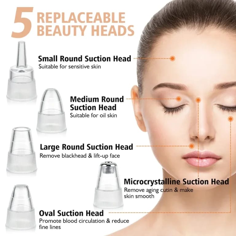 Face Vacuum Suction Blackhead Remover Pore Cleaner – photo 1