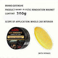 QIFENGHE Car Plastic Restorer - Auto Interior &amp; Panel Renewal Wax Coating Agent Car Wax Car Wax Polish 200gm + sponge