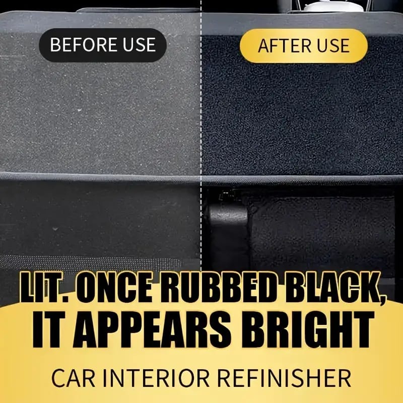 QIFENGHE Car Plastic Restorer - Auto Interior &amp; Panel Renewal Wax Coating Agent Car Wax Car Wax Polish 200gm + sponge