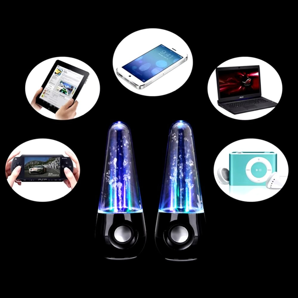 Water dancing speakers ( bullet shape)  (random color)