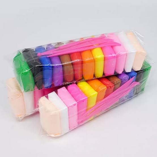 Molding Air dey Clay for kids Super Clay  Clay Multi colors a set