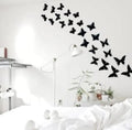 Buy one get one free 3d wall clock with light and pack of 30 butterfly
