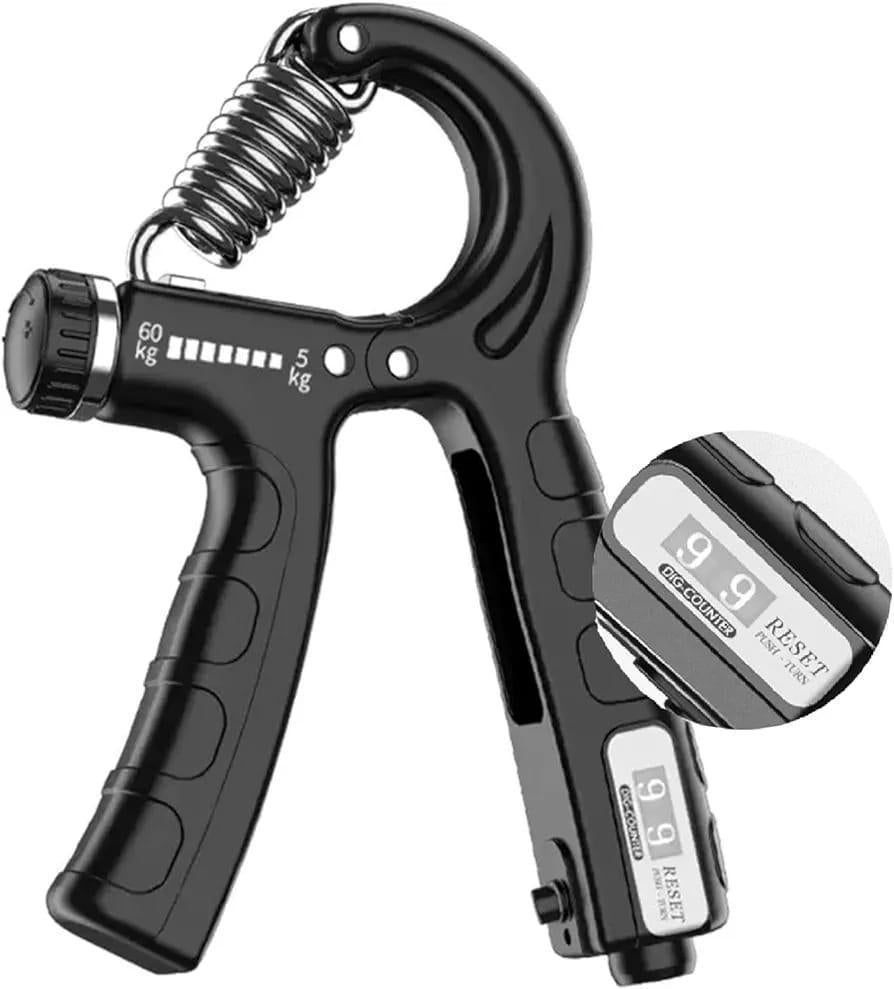 Hand Grip Strengthener Adjustable Resistance Wrist Strengthener Forearm Gripper Hand Workout Strength Trainer with counter (Random colour)