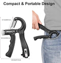 Hand Grip Strengthener Adjustable Resistance Wrist Strengthener Forearm Gripper Hand Workout Strength Trainer | With Counter (Random colour)