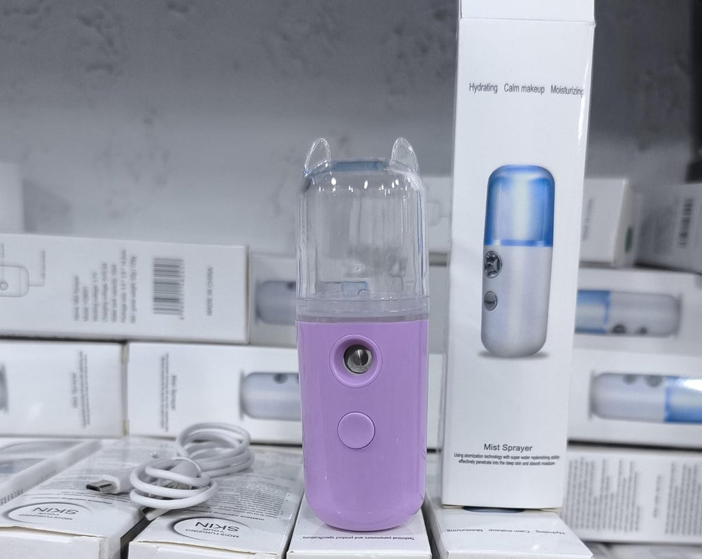 Nano Facial Mist Sprayer, 30ml Handy Atomization Machine Face Moisturizing Hydration  USB Charging (random color)