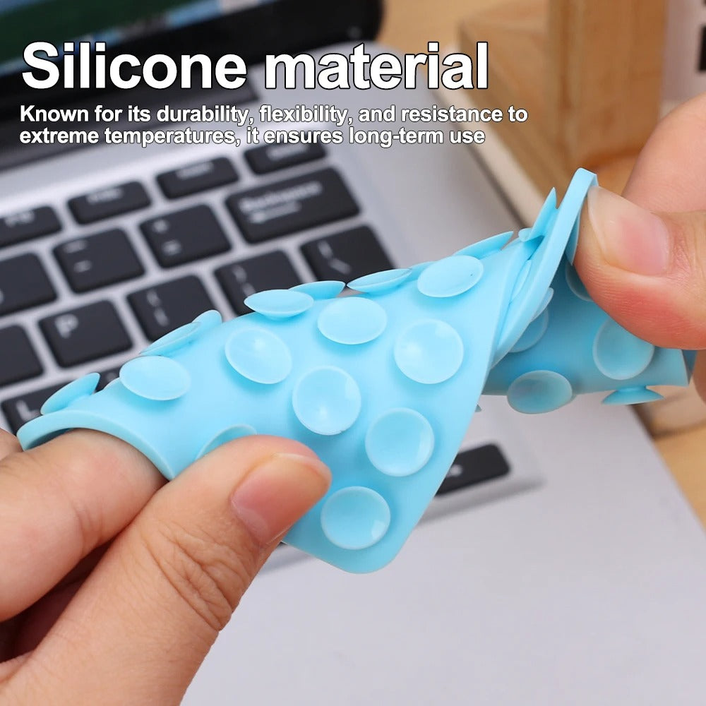 Mobile Phone Silicone Suction Cup Square Mobile Phone Single-Sided Case Anti-Slip Holder Mount Suction (random color)