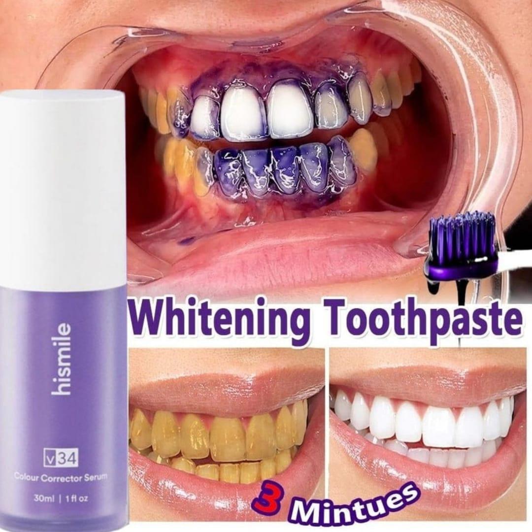 Teeth Brightening Hismiles V34 Colour Corrector Serum - 30ml | Hismile For Teeth Brightening