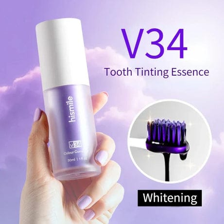 Pack of 2 Teeth Brightening Hismiles V34 Colour Corrector Serum + Micro Nano Toothbrush Deal For Sensitive Gums Toothbrush