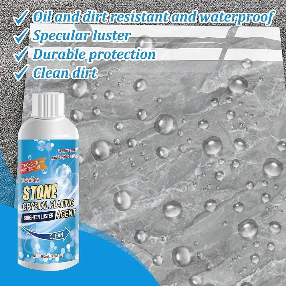 Stone crystal Agent Cleaner, Marble Cleaner and Polish, Universal Stone Cleaner(Tile cleaner) 250ml