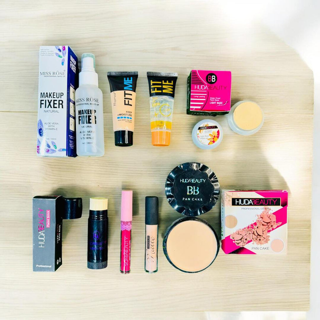 8 in 1 Makeup Deal Makeup Fixer, BB Cream, Foundation, and many more for girls