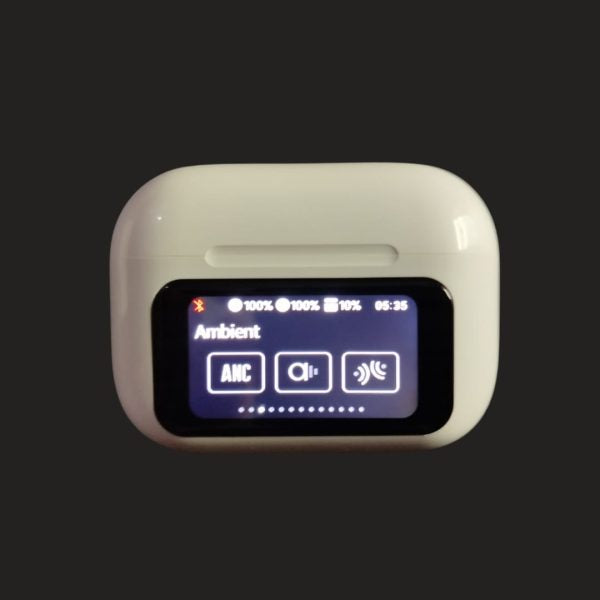 A9 Pro Digital Display Case Airpods  / ANC/ENC Touch Screen Wireless Earbuds