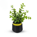 Artificial eucalyptus planter  Tree Decoration Piece / Elevate your home? elegance with stunning artificial flowers. - black