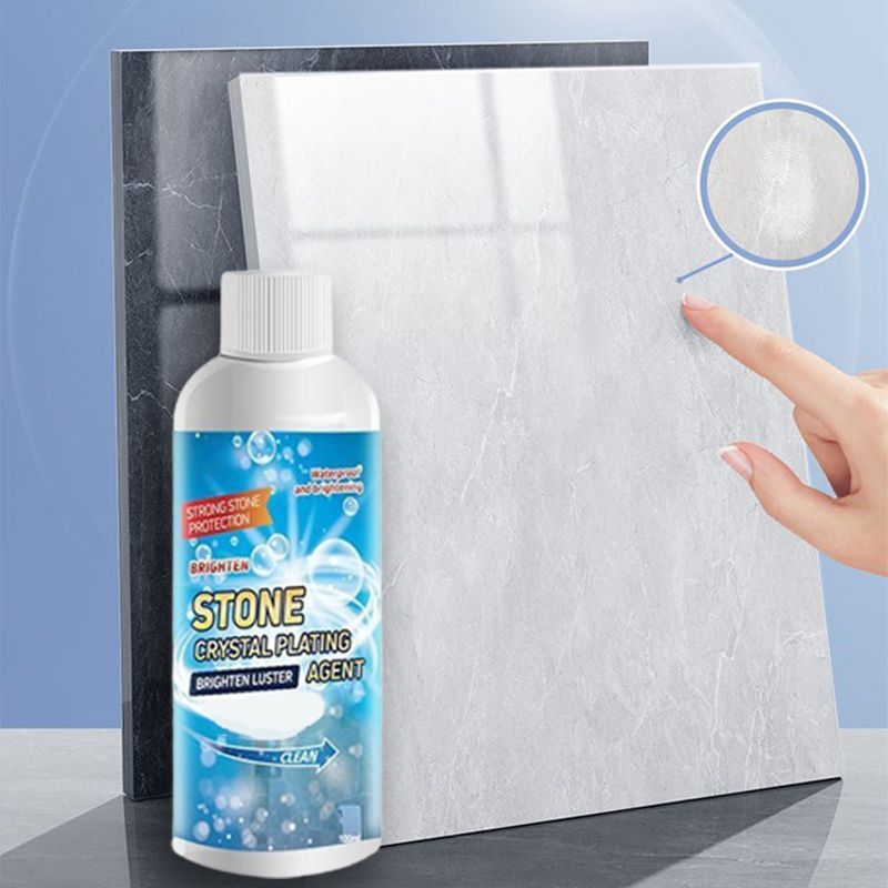Stone Crystal Plating Cleaner Agent Stonework Polishing And Coating Agent Marble Tile Anti-Corrosion Incremental Crystal Stone Stain Remover With Box 100ml