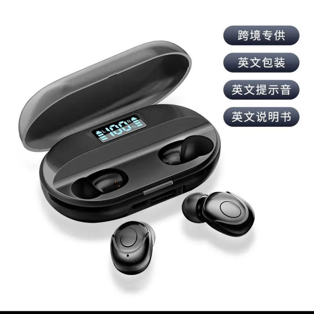 T2 TWS Wireless Earbuds Bluetooth 5.1 with LED Indicator, Type-C Charging Case, Noise Reduction & Long Battery Backup