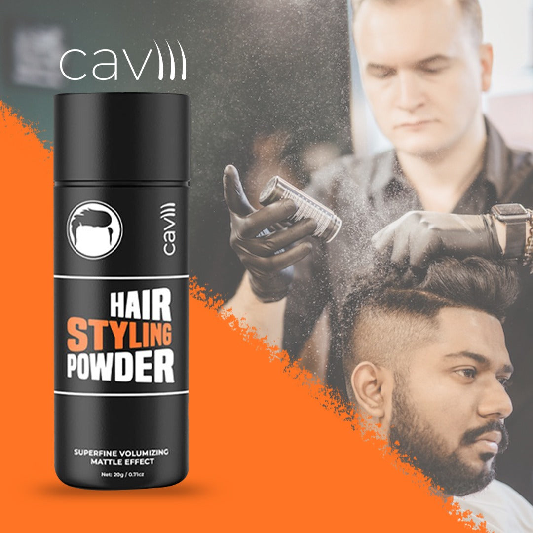 CAVI Hair Styling Powder �Superfine Volumizing Matte Finish Powder for Instant Texture & Strong Hold (20g)