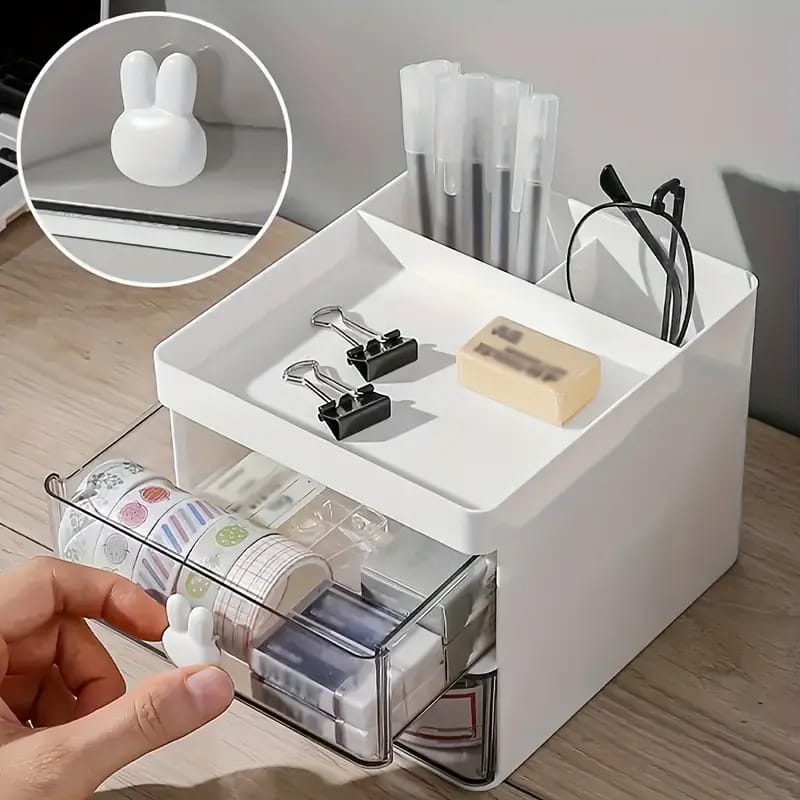 Desktop Double-Layer Plastic Storage Holder Rack Cosmetic – photo 5