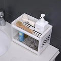Desktop Double-Layer Plastic Storage Holder Rack Cosmetic – photo 1