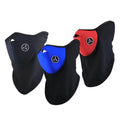 Winter Windproof  Bike Mask Half Face Motorcycle Masks for men and women - Red