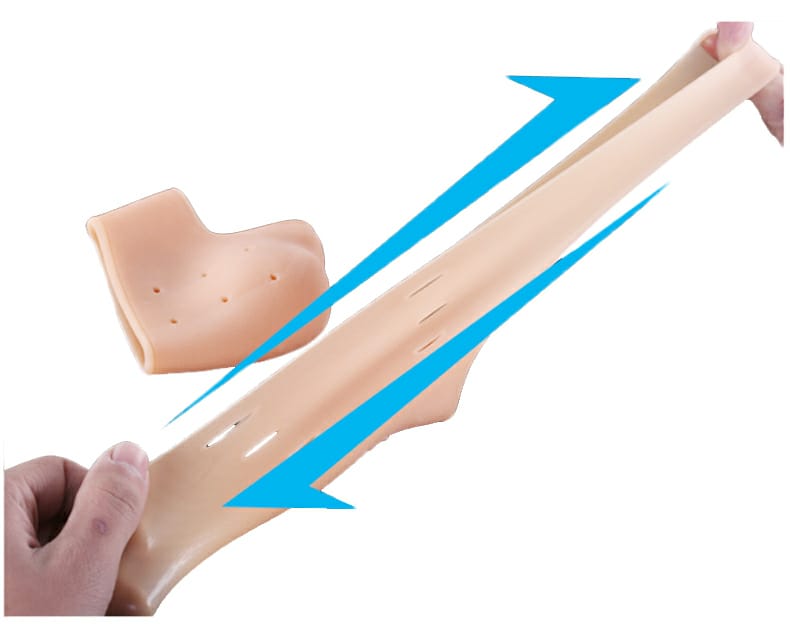 Pair of half Heel Pain Anti Crack Silicone Set - Anti Crack  For Pain Relief Unisex With Box