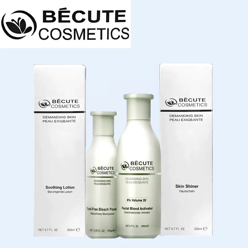 BeCute Whitening &amp; Brightening Skin Polisher With Activator - Volume 20% Activator (200ml) - Dust-Free Blonder (100gm)